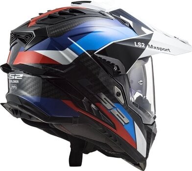 Helmet LS2 MX701 Explorer Carbon Frontier Black/Blue XL Helmet - 4