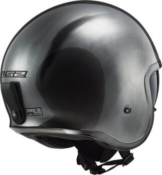 Helmet LS2 OF599 Spitfire II Solid Jeans Titanium XS Helmet - 4