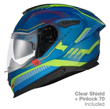 Helmet Nexx Y.100R Baron Sky Blue Neon XL Helmet - 2