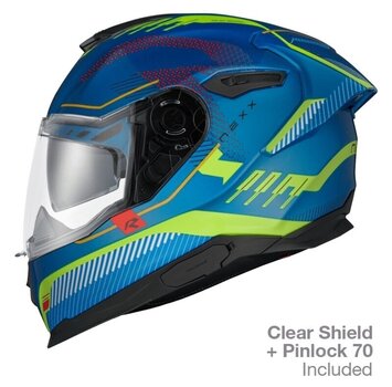 Helm Nexx Y.100R Baron Sky Blue Neon XS Helm - 2