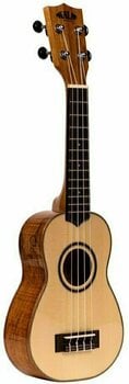 Ukulélé soprano Kala Solid Spruce Top Soprano Ukulele Flamed Maple with Case - 4