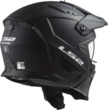 Helmet LS2 OF606 Drifter Devor Matt White/Blue XL Helmet - 4