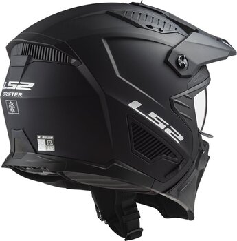 Helmet LS2 OF606 Drifter Devor Matt White/Blue 2XL Helmet - 4