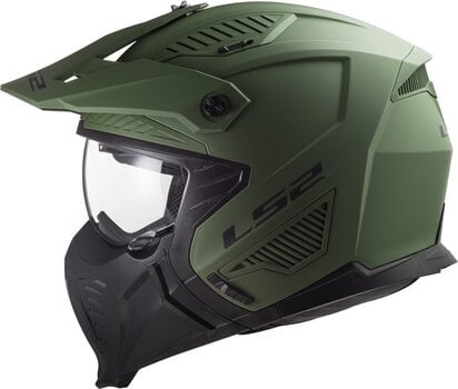 Helmet LS2 OF606 Drifter Solid Matt Military Green S Helmet - 2