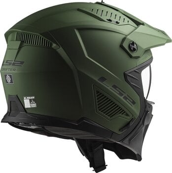 Helmet LS2 OF606 Drifter Solid Matt Military Green S Helmet - 4