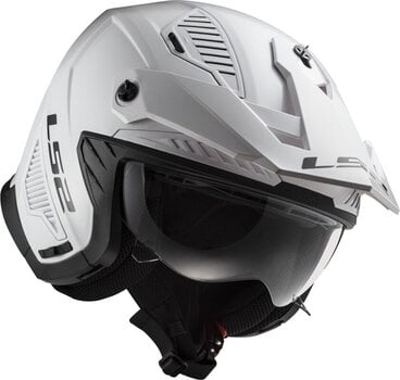 Helmet LS2 OF606 Drifter Solid White L Helmet - 6