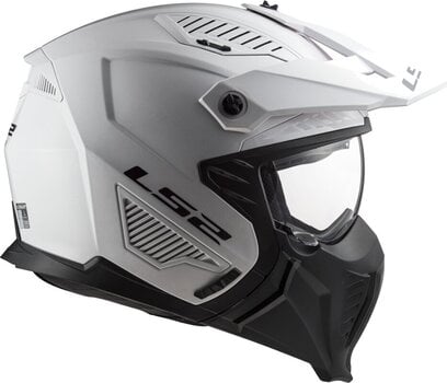 Helm LS2 OF606 Drifter Solid White XL Helm - 5