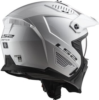 Helm LS2 OF606 Drifter Solid White 2XL Helm - 4