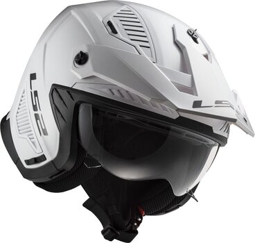 Helm LS2 OF606 Drifter Solid White 2XL Helm - 6