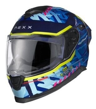 Helmet Nexx Y.100R Urbangram Indigo Blue MT L Helmet - 3