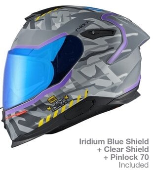 Helmet Nexx Y.100R Urbangram Nardo Grey MT L Helmet - 2