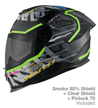 Helmet Nexx Y.100R Urbangram Black MT S Helmet - 2