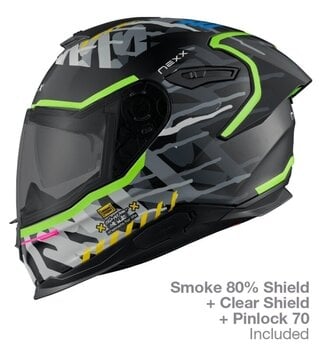 Helmet Nexx Y.100R Urbangram Black MT XS Helmet - 2