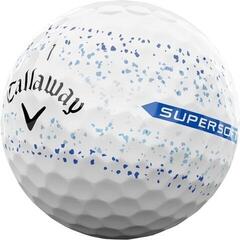 Golfball Callaway Supersoft 2023 White Blue Splatter Golfball - 1