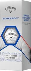 Golfball Callaway Supersoft 2023 White Blue Splatter Golfball - 3