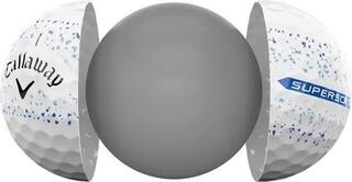 Golfball Callaway Supersoft 2023 White Blue Splatter Golfball - 4