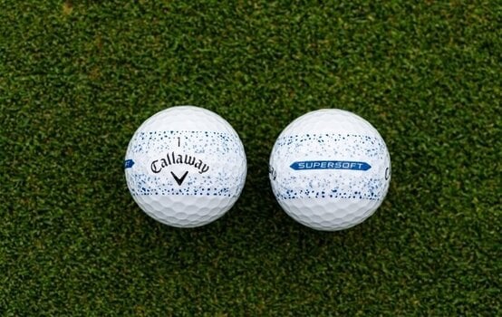 Golf žogice Callaway Supersoft Blue Splatter Golf Balls - 10