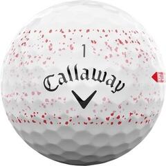 Golfball Callaway Supersoft 2023 White Red Splatter Golfball - 2