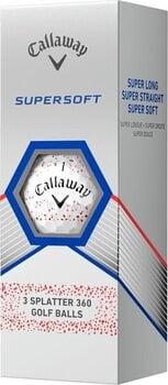 Golfový míček Callaway Supersoft Red Splatter Golf Balls - 4