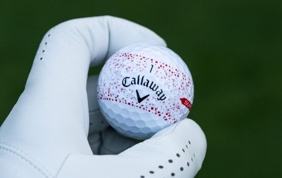 Нова топка за голф Callaway Supersoft Red Splatter Golf Balls - 6