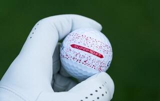 Golfball Callaway Supersoft 2023 White Red Splatter Golfball - 6