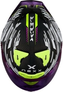 Helmet Nexx X.R3R Glitch Racer Red/White 2XL Helmet - 4
