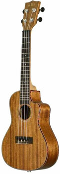 Koncertni ukulele Kala Solid Mahogany Concert Ukulele with Cutaway EQ and Case - 4