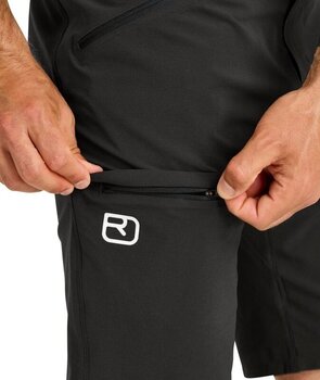 Pantalones cortos para exteriores Ortovox Brenta Shorts Mens Black Raven L Pantalones cortos para exteriores - 5