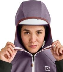 Majica s kapuljačom na otvorenom Ortovox Fleece Rib Hoody Womens Aquatic Ice - 4