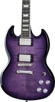 Elektromos gitár Epiphone SG Modern Figured Purple Burst - 4