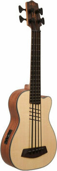 Basszus ukulele Kala U-Bass solid Spruce Top Mahogany Satin Cutaway with Gigbag - 3