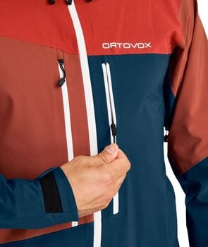 Outdoor Jacket Ortovox Westalpen 3L Jacket Mens Deep Ocean S Outdoor Jacket - 4