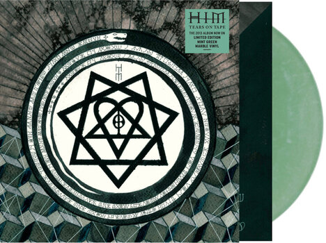 LP HIM - Tears On Tape (Coke Bottle Clear/White Marble Coloured) (LP) - 2