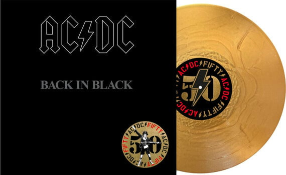 Vinyl Record AC/DC - Back In Black (Gold Metallic Coloured) (Limited Edition) (LP) - 2