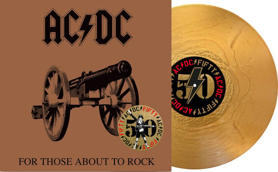 Vinylskiva AC/DC - For Those About To Rock (we Salute You)(Gold Metallic Coloured) (Limited Edition) (LP) - 2