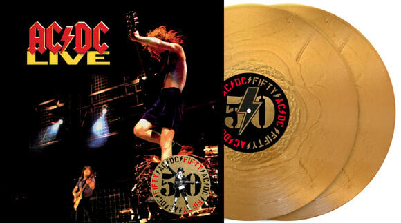 LP AC/DC - Live (Gold Metallic Coloured) (Limited Edition) (2 LP) - 2