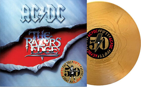 Vinylplade AC/DC - The Razor's Edge (Gold Metallic Coloured) (Limited Edition) (LP) - 2