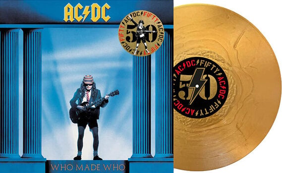 Vinyl Record AC/DC - Who Made Who (Gold Metallic Coloured) (Limited Edition) (LP) - 2