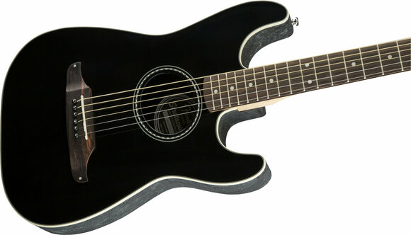 Elektroakustinen kitara Fender Stratacoustic Musta - 2