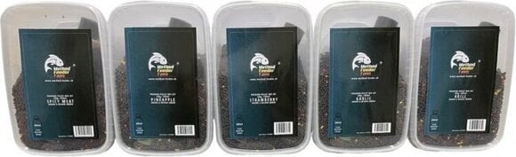 Pellets Method Feeder Fans Pellet Mix Set + 200ml Booster 500 g 2 mm Spice Meat Pellets - 4
