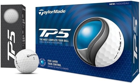 Golfball TaylorMade TP5 Golf Balls White - 4