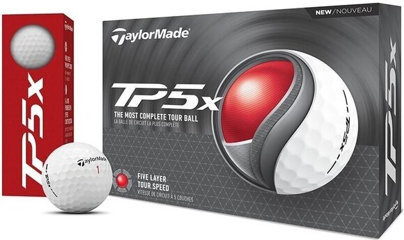 Golfball TaylorMade TP5x Golf Balls White - 4