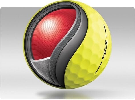 Μπάλες Γκολφ TaylorMade TP5x Golf Balls Yellow 2024 - 3