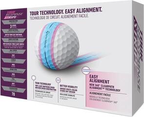 Golfové míčky TaylorMade Tour Response Stripe Blue/Pink Golfové míčky - 2