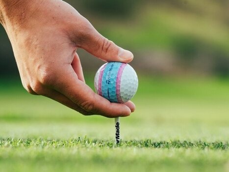 Golf Balls TaylorMade Tour Response Stripe Golf Balls Blue/Pink - 9