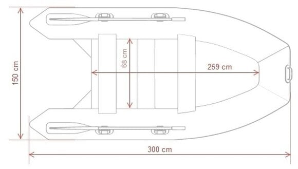 Надуваема лодка Gladiator Надуваема лодка AK300AD 300 cm Orange/Dark Gray - 7