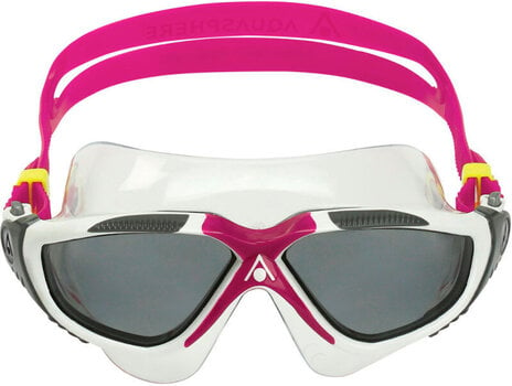 Okulary do pływania Aqua Sphere Okulary do pływania Vista Dark Lens White/Raspberry/Smoke UNI - 2