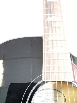 Jumbo elektro-akoestische gitaar Epiphone J-200 EC Zwart (Beschadigd) - 3