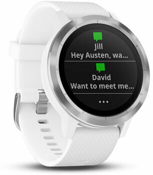 Smartwatches Garmin vívoactive 3 White Silicone/Stainless Steel - 4
