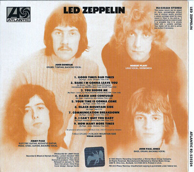 CD de música Led Zeppelin - I (Remastered) (Gatefold Sleeve) (CD) - 4